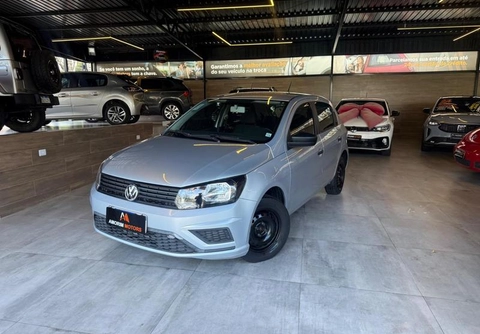 Volkswagen Gol 1000 Mi 16V/ Ouro 2p 2020 Prata — foto 1 de 3