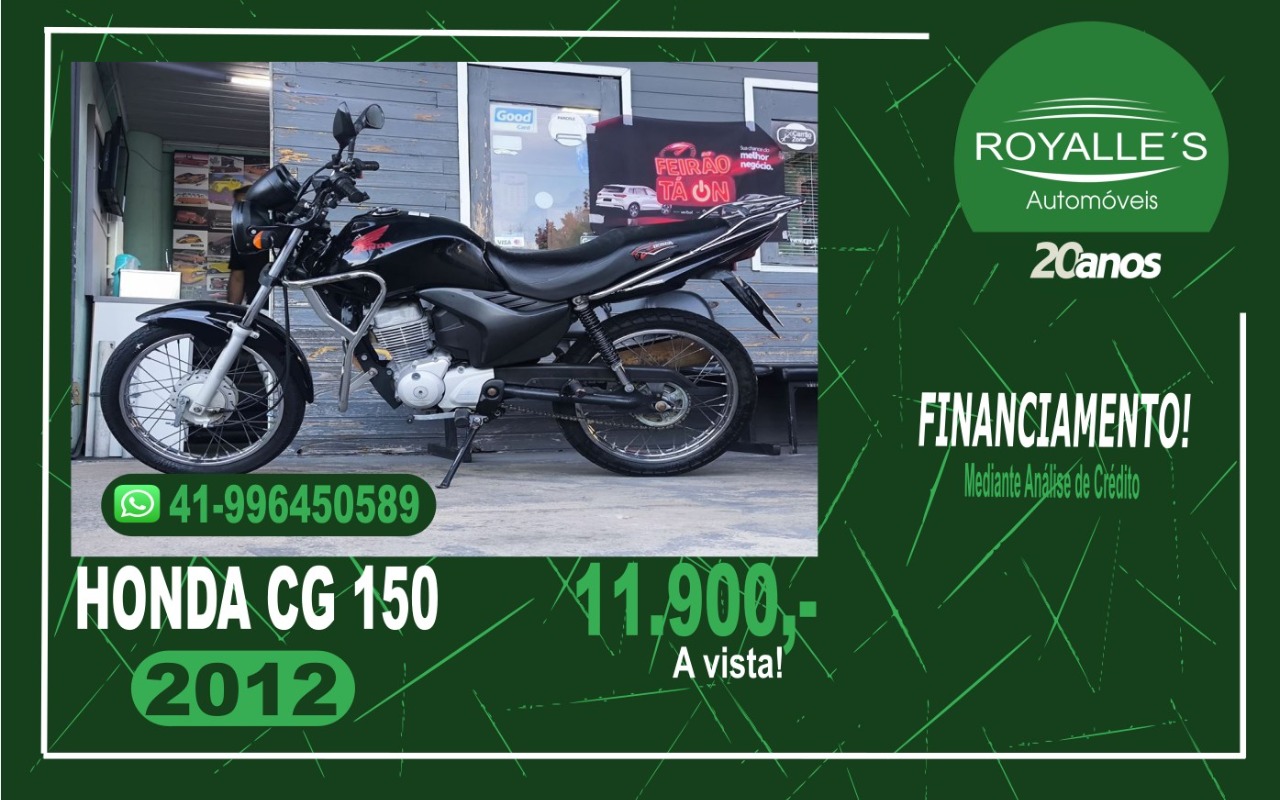Honda CG 150 FAN ESi/ 150 FAN ESi FLEX  na cor Preto em Curitiba / PR - 1001580