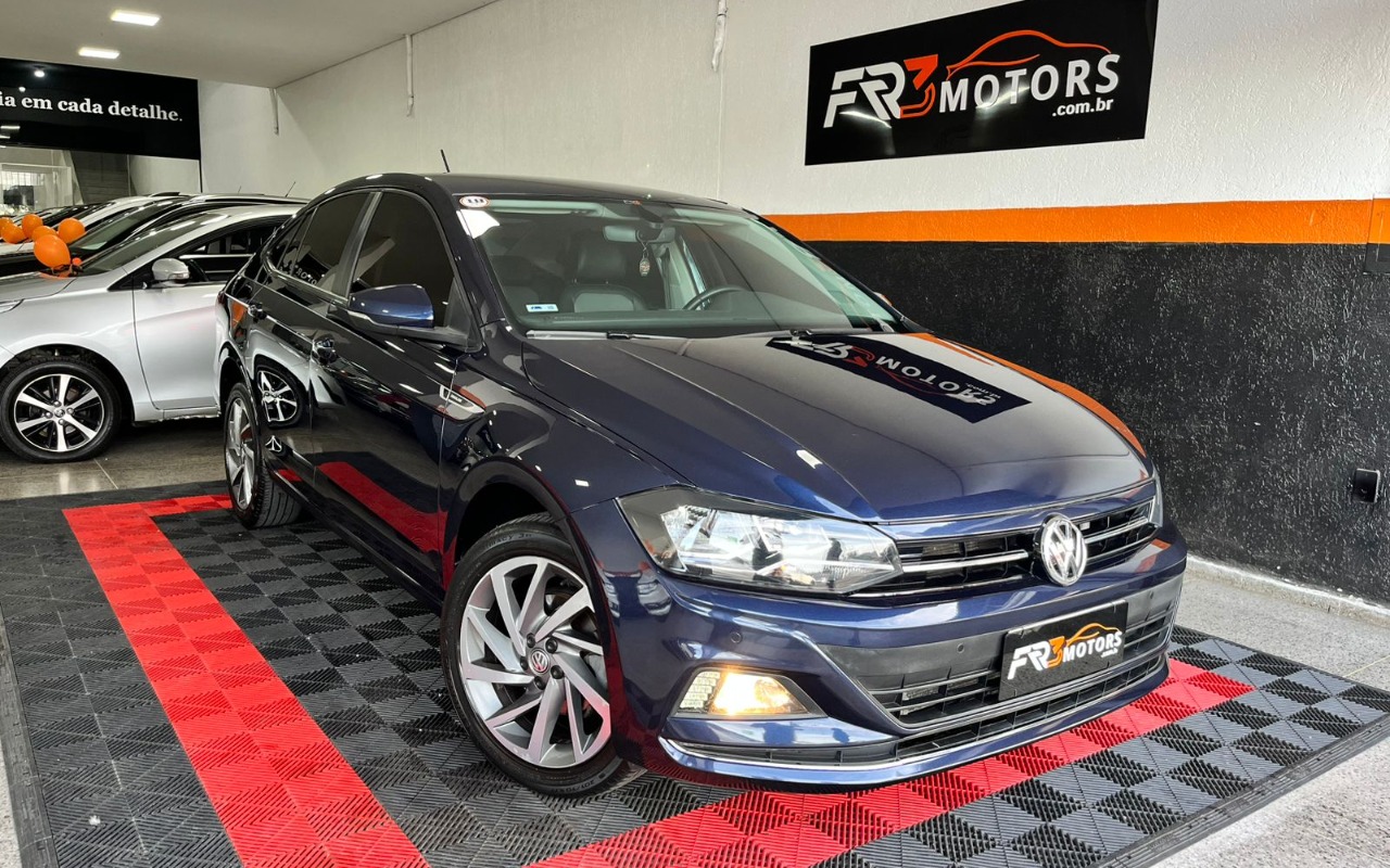 Volkswagen Virtus Highline 200 TSI 1.0 Flex 12V Aut na cor Azul no Gravataí / RS - 1010145