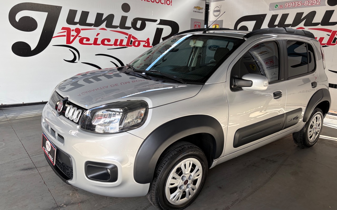Fiat Uno WAY 1.0 EVO Fire Flex 8V 5p na cor Prata em Ponta Grossa / PR - 1010917