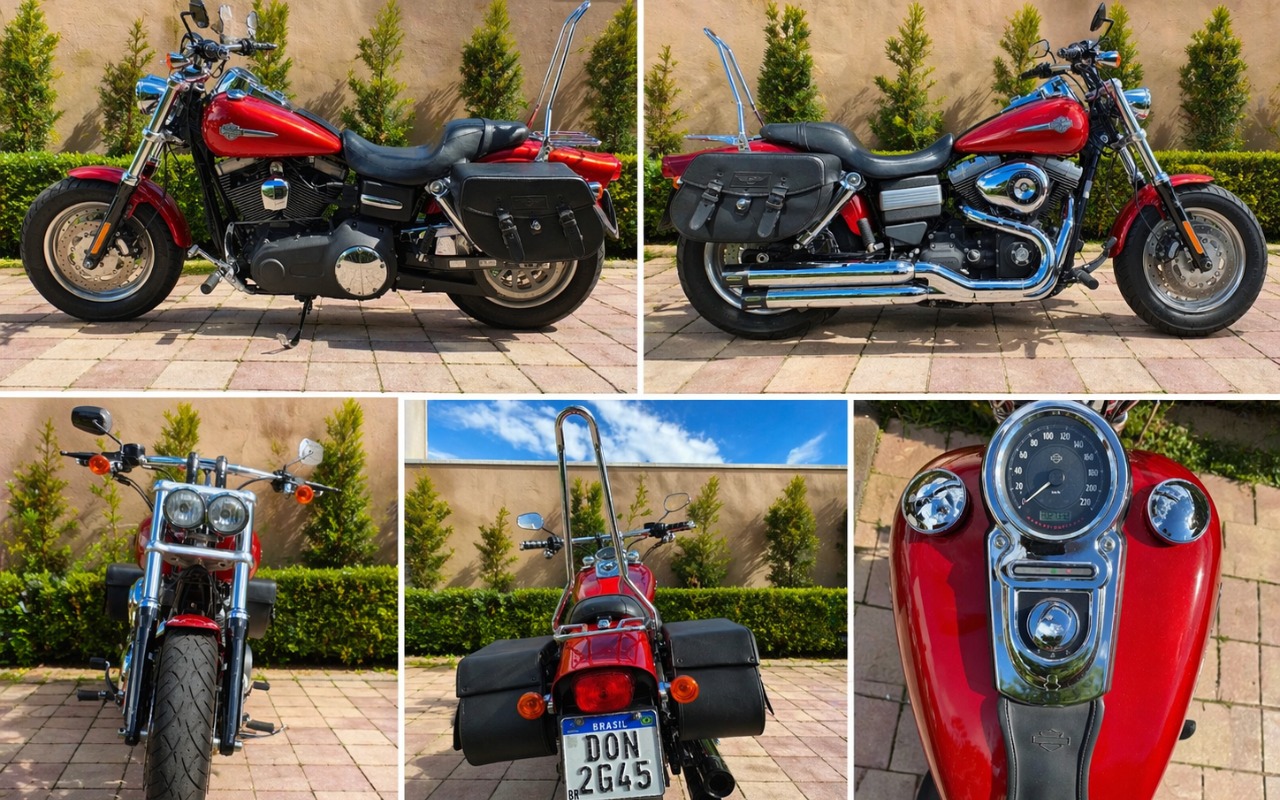HARLEY-DAVIDSON FAT BOB FXDF  na cor Laranja em Piraquara / PR - 1011418