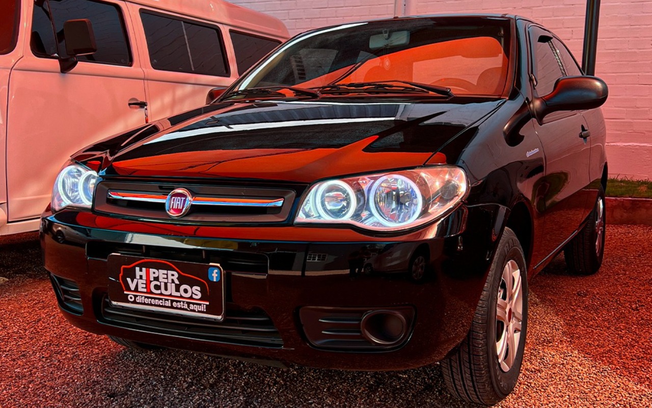 Fiat Palio 1.0 ECONOMY Fire Flex 8V 2p na cor Preto no Canoas / RS - 1020190