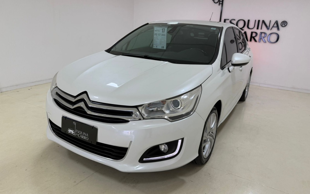Citroën C4 Lounge Tendance 1.6 Turbo Flex Aut. na cor Branco no Porto Alegre / RS - 1029245