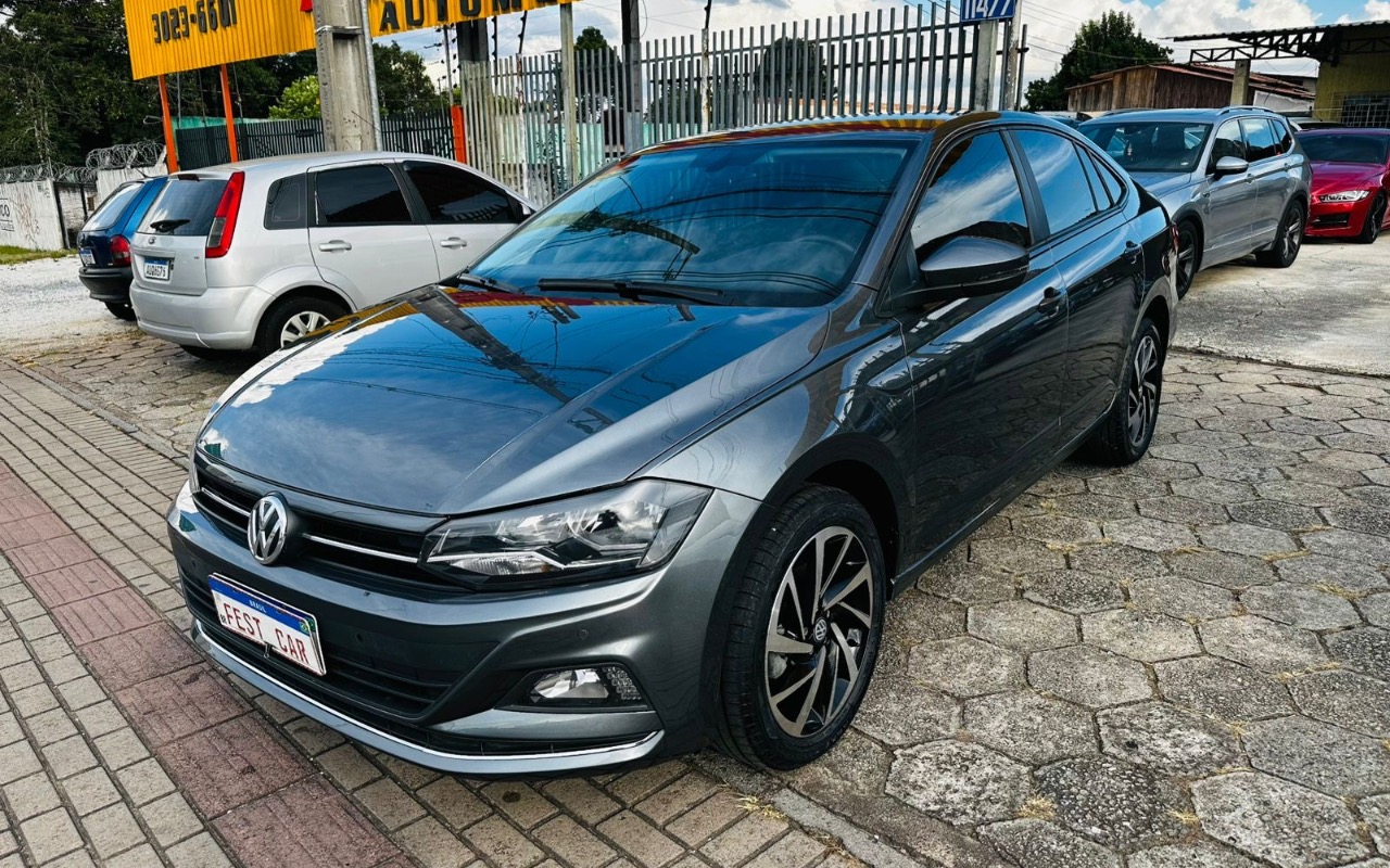Volkswagen Virtus Highline 200 TSI 1.0 Flex 12V Aut na cor Cinza em Pinhais / PR - 1029981