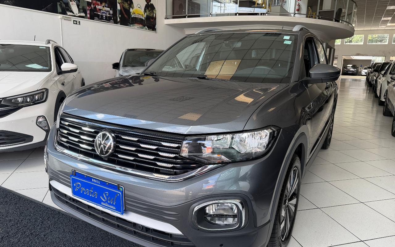 Volkswagen T-Cross Hig. 250 TSI 1.4 Flex 16V 5p Aut na cor Cinza em Curitiba / PR - 1030810