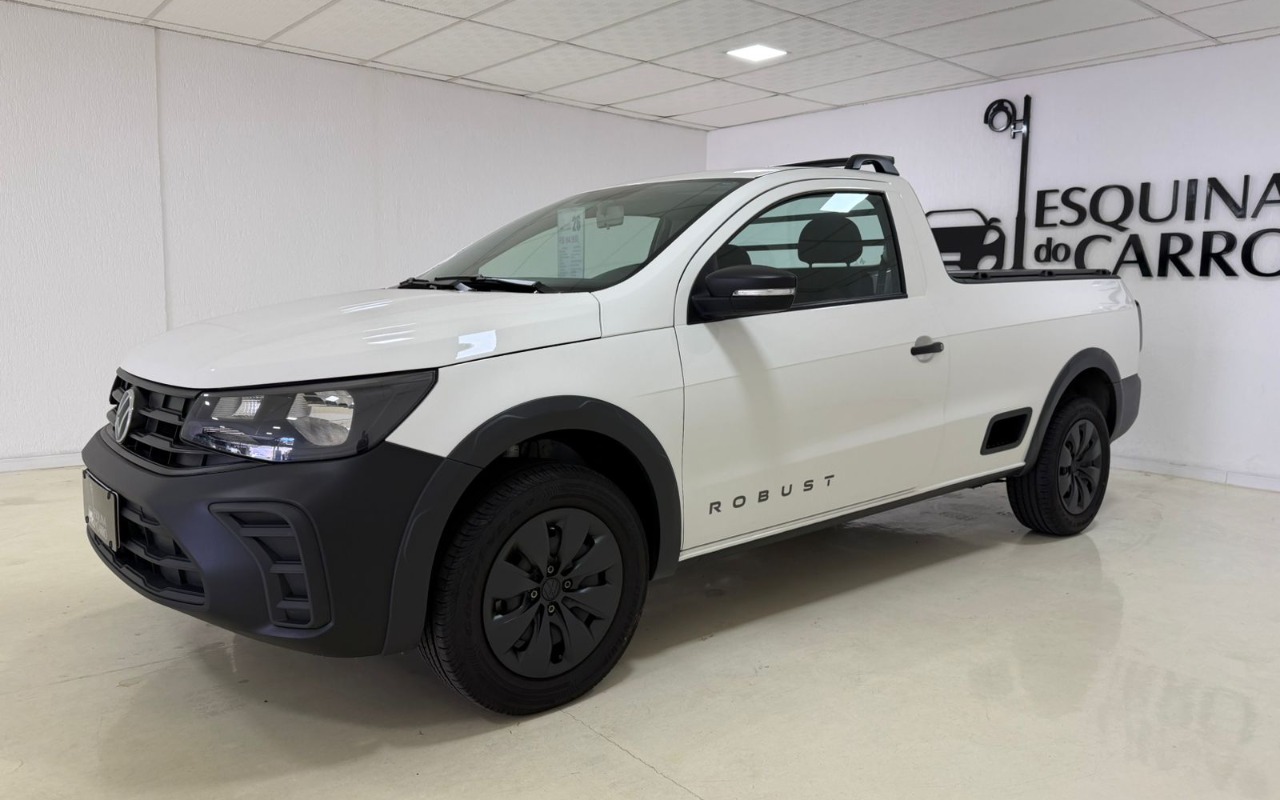 Volkswagen Saveiro Robust 1.6 Total Flex 16V na cor Branco no Porto Alegre / RS - 1038025