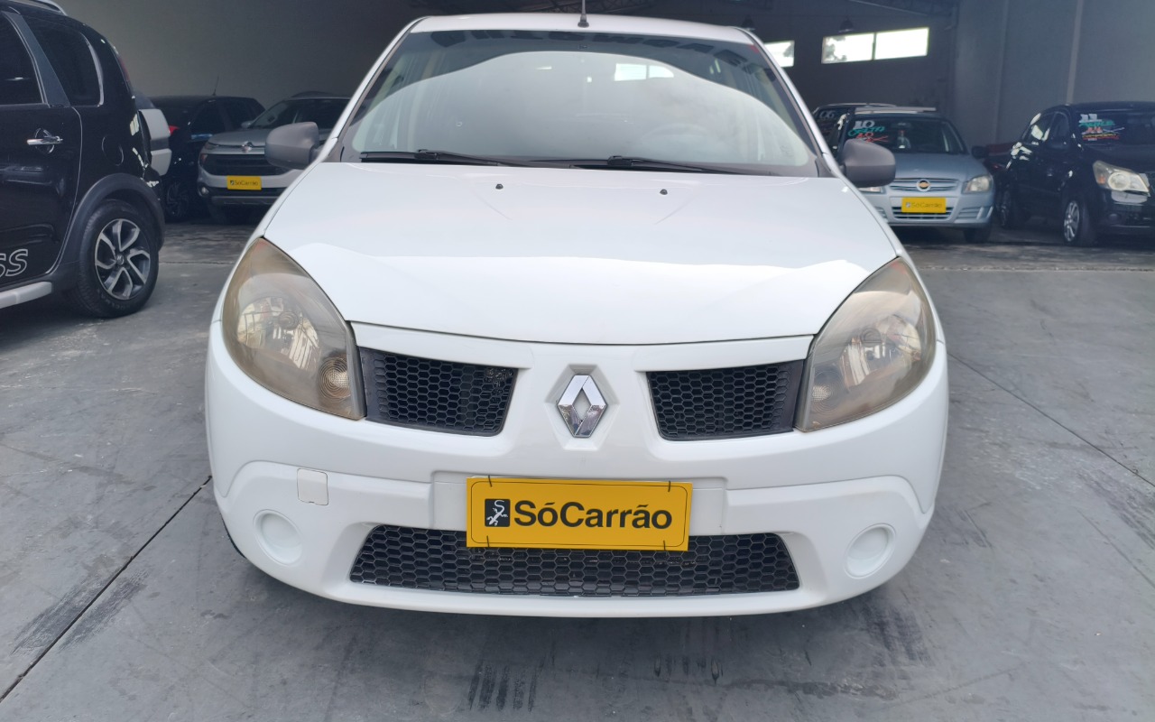 Renault Sandero Authentique Hi-Flex 1.0 16V 5p na cor Branco em Campinas / SP - 1038452
