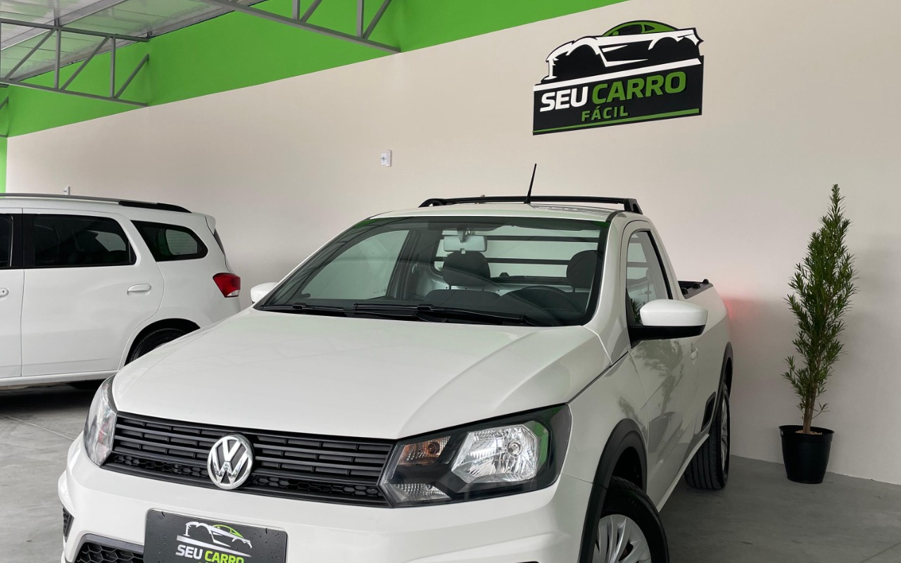Volkswagen Saveiro Robust 1.6 Total Flex 8V na cor Branco em Joinville / SC - 1043268