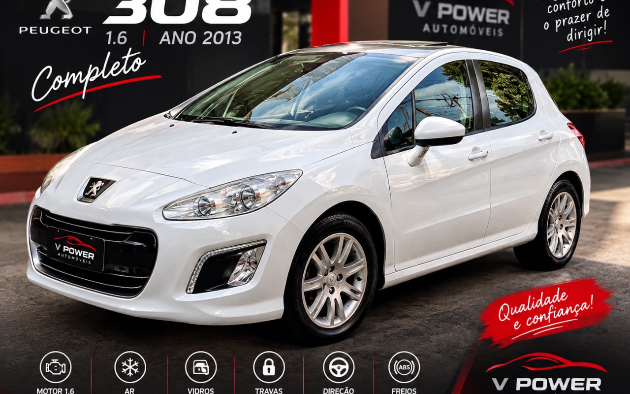 Peugeot 308 2013 Branco — foto 1 de 3