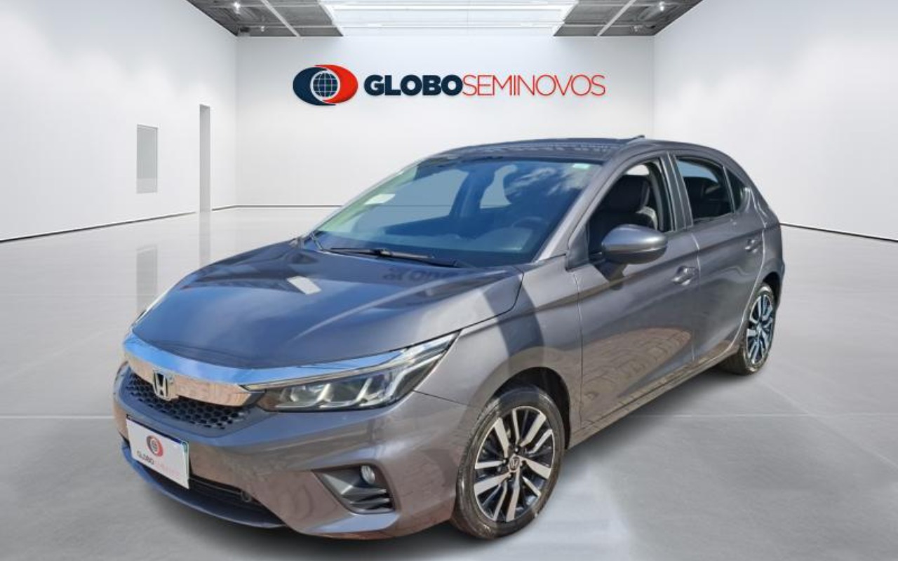 Honda City Hatchback EXL 1.5 Flex 16V Aut. na cor Cinza em Itajaí / SC - 1128304
