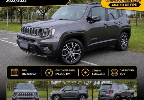 Jeep Renegade 2022 Cinza — foto 1 de 3