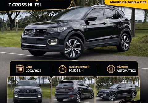 Volkswagen T-Cross 2022 Preto — foto 1 de 3