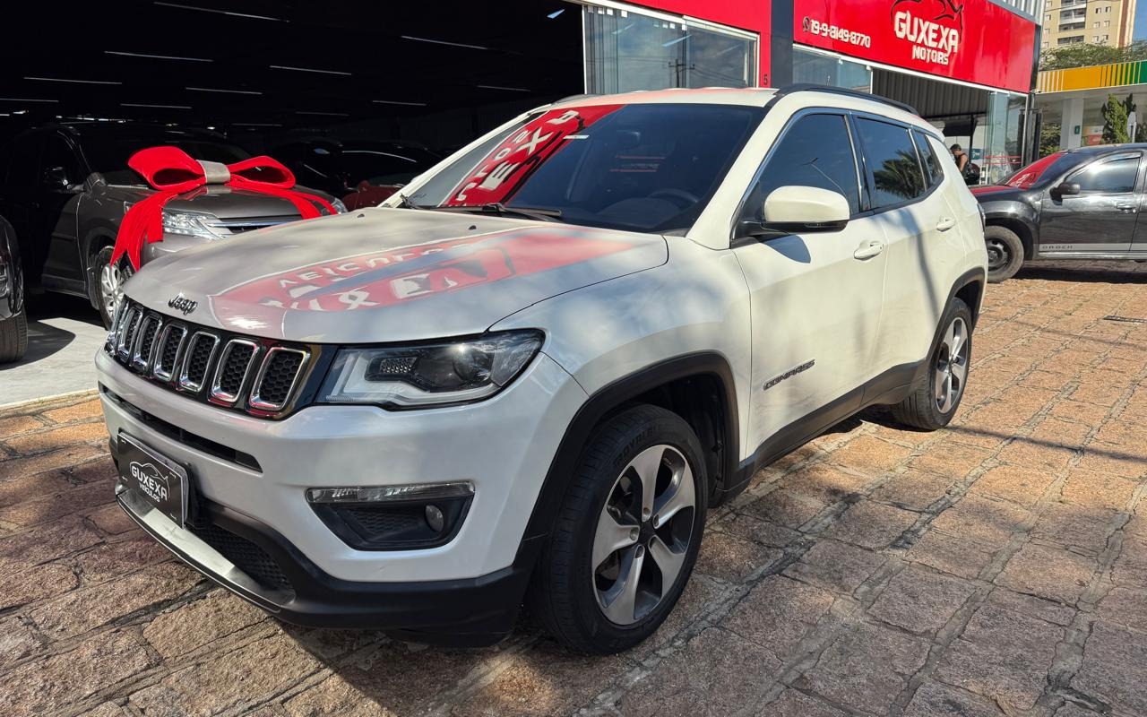 Jeep Compass LONGITUDE 2.0 4x2 Flex 16V Aut. na cor Branco em Indaiatuba / SP - 1166295