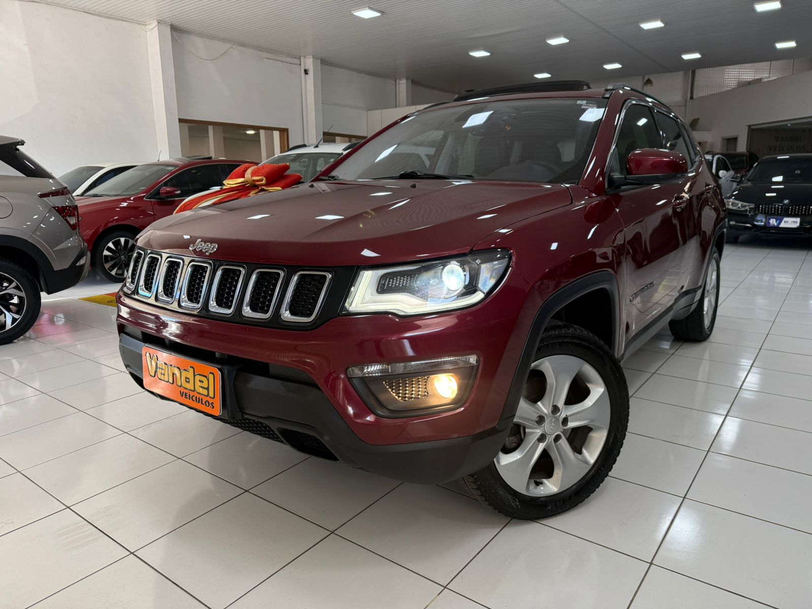 Jeep Compass LONGITUDE 2.0 4x4 Dies. 16V Aut. na cor Vermelho no Sapucaia do Sul / RS - 14432