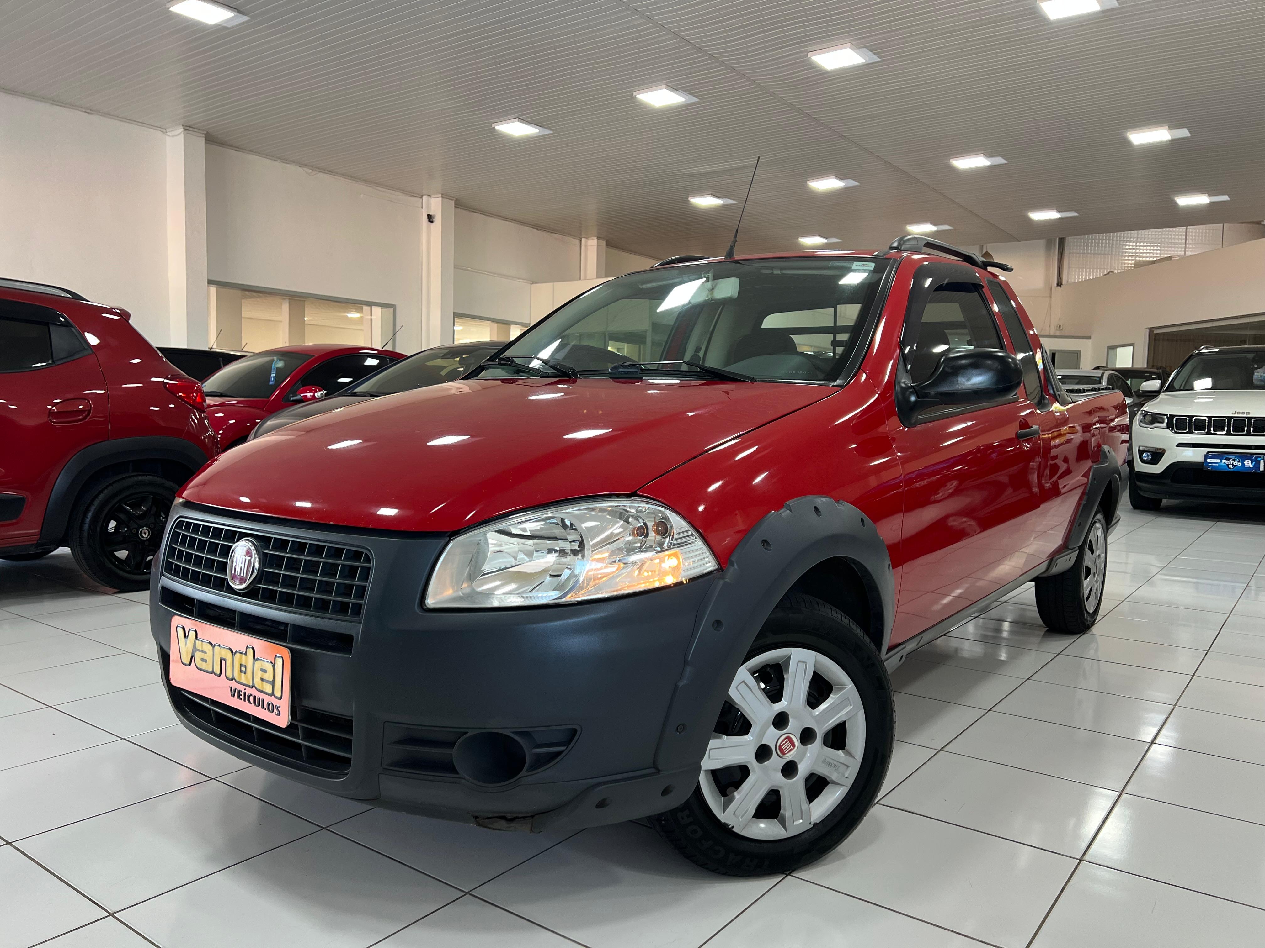 Fiat Strada Working 1.4 mpi Fire Flex 8V CE na cor Vermelho no Sapucaia do Sul / RS - 14443