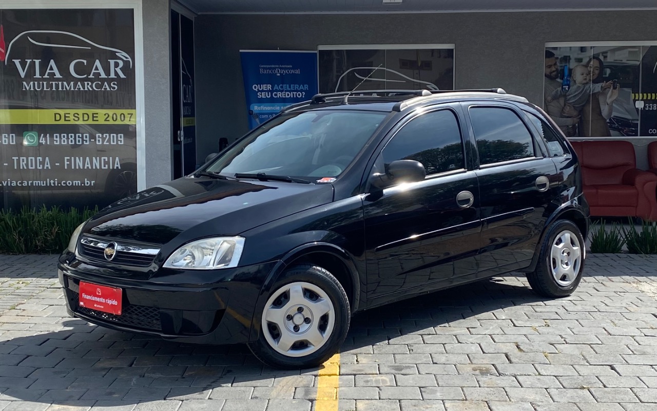 Chevrolet Corsa Hat. Maxx 1.4 8V ECONOFLEX 5p na cor Preto em São José dos Pinhais / PR - 1726046