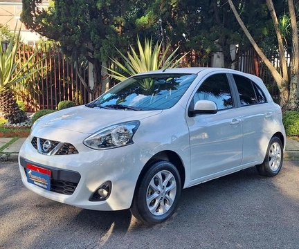 Nissan MARCH SV 1.6 16V Flex Fuel 2019 Branco — foto 1 de 3