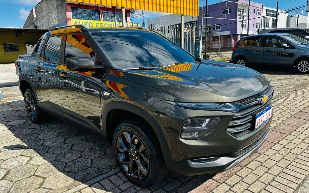 Chevrolet Montana PREMIER 1.2 Turbo Flex 12V Aut. na cor Verde em Pinhais / PR - 1786345