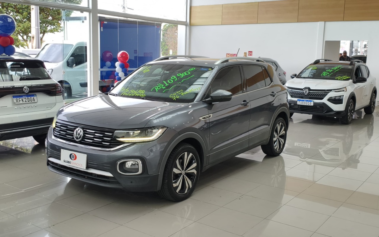 Volkswagen T-Cross Hig. 250 TSI 1.4 Flex 16V 5p Aut na cor Cinza em São José dos Pinhais / PR - 1787072