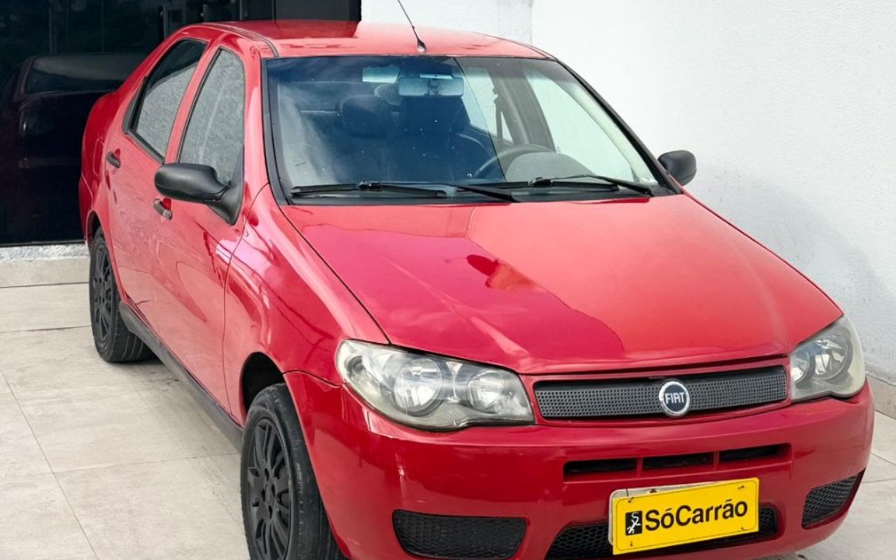Fiat Siena TETRAFUEL 1.4 mpi Fire Flex 8v 4p na cor Vermelho em Curitiba / PR - 1795708