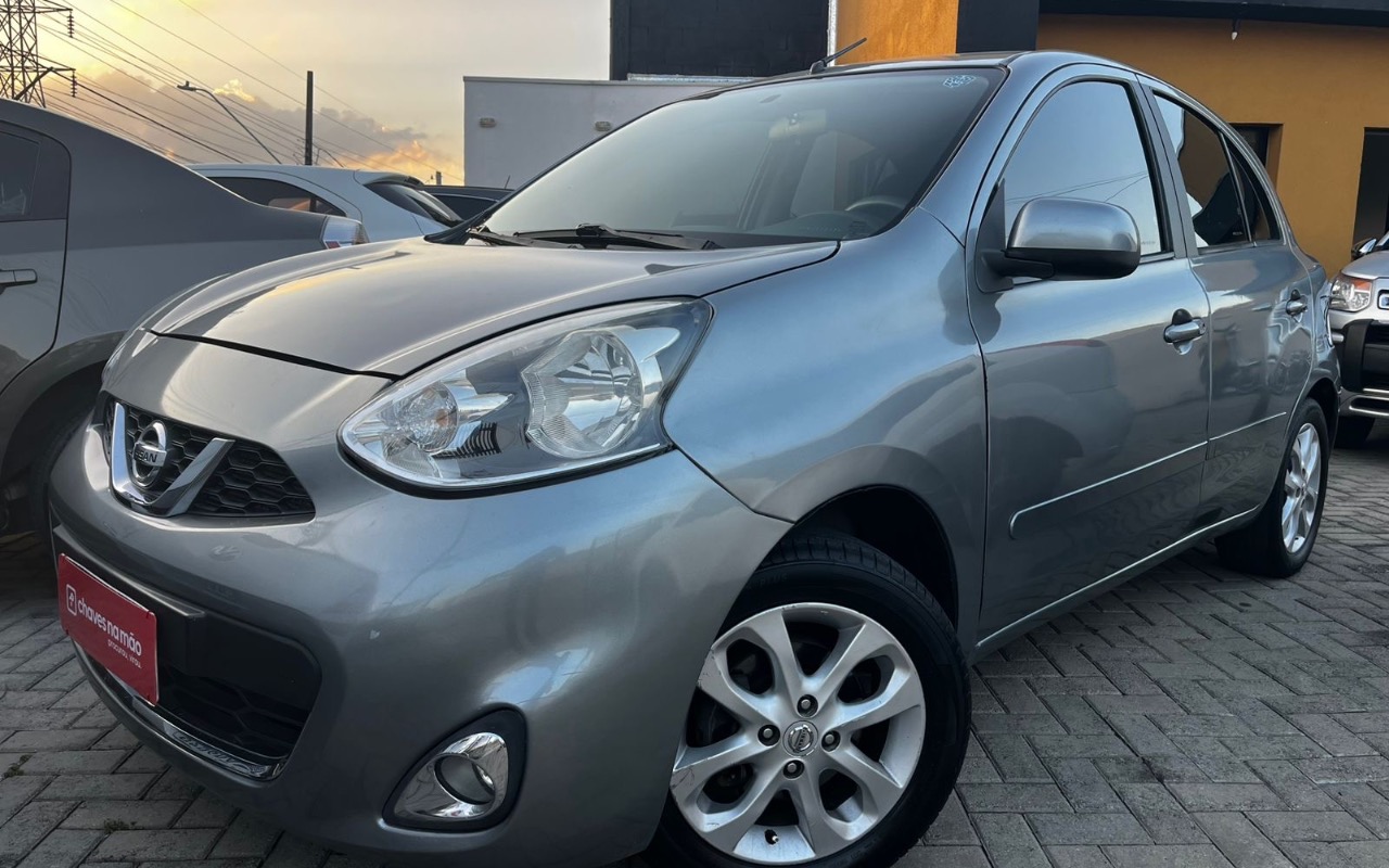 Nissan MARCH 1.0 16V Flex Fuel 5p 2015 Cinza — foto 1 de 3