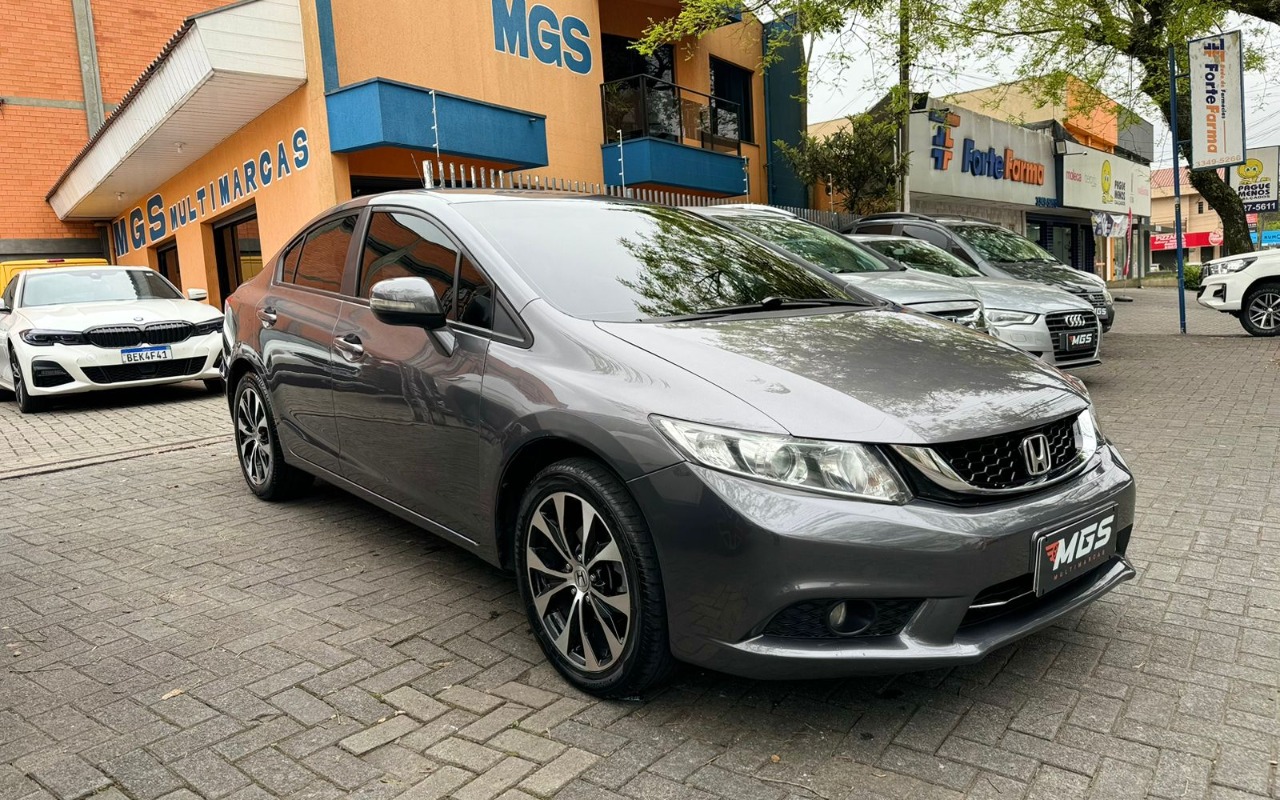 Honda Civic Sedan LXR 2.0 Flexone 16V Aut. 4p na cor Cinza em Curitiba / PR - 1964217