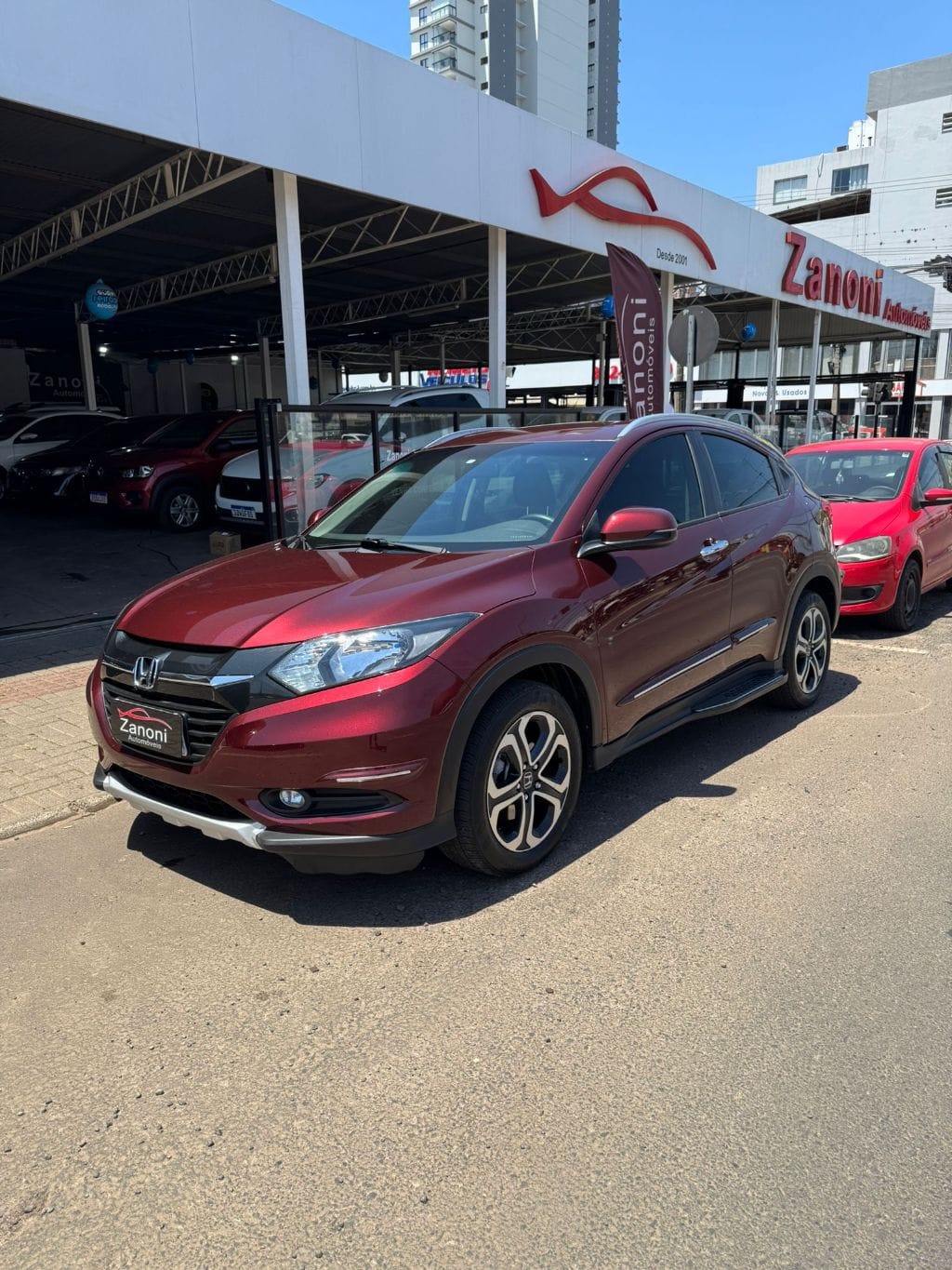 Honda HR-V EXL 1.8 Flexone 16V 5p Aut. na cor Vermelho em Chapecó / SC - 20266