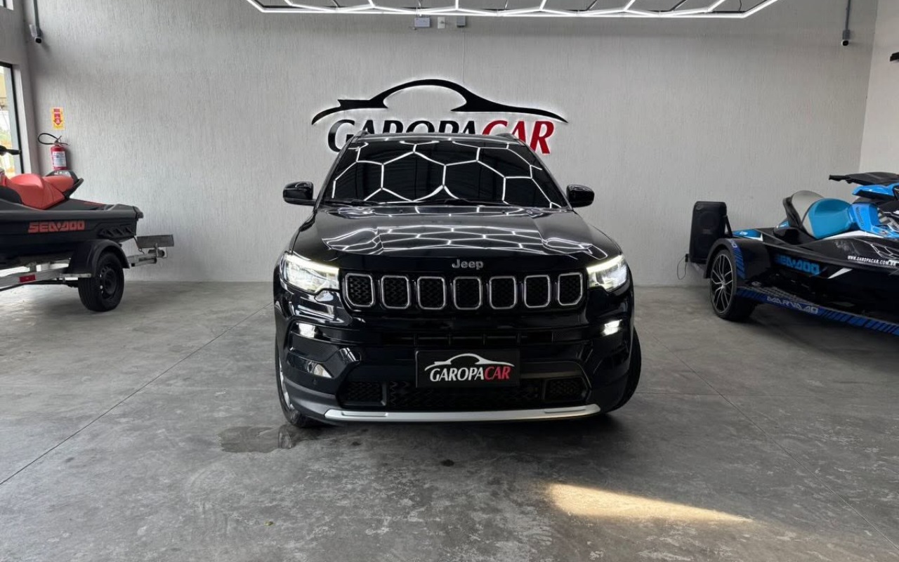 Jeep Compass LONG. T270 1.3 TB 4x2 Flex Aut. na cor Preto em Garopaba / SC - 2048665