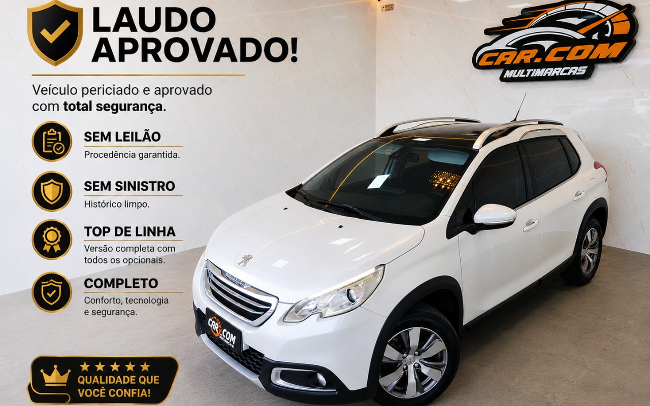Peugeot 2008 Griffe 1.6 Flex 16V 5p Aut. na cor Branco em Curitiba / PR - 2052508