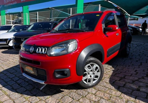 Fiat Uno WAY 1.0 Flex 6V 5p 2015 Vermelho — foto 1 de 3