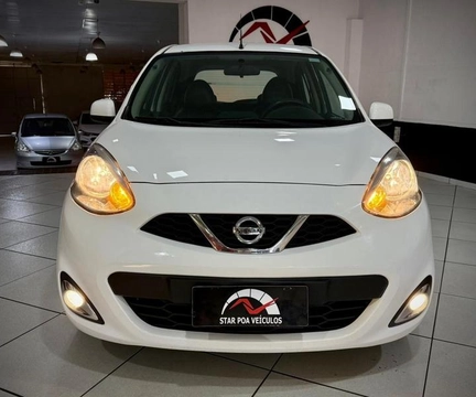 Nissan MARCH SV 1.0 12V Flex 5p 2017 Branco — foto 1 de 3