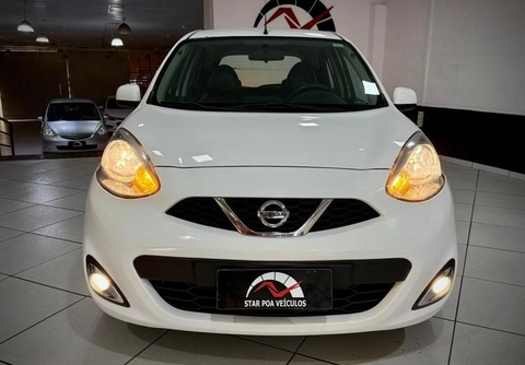 Nissan MARCH SV 1.0 12V Flex 5p 2017 Branco — foto 1 de 3