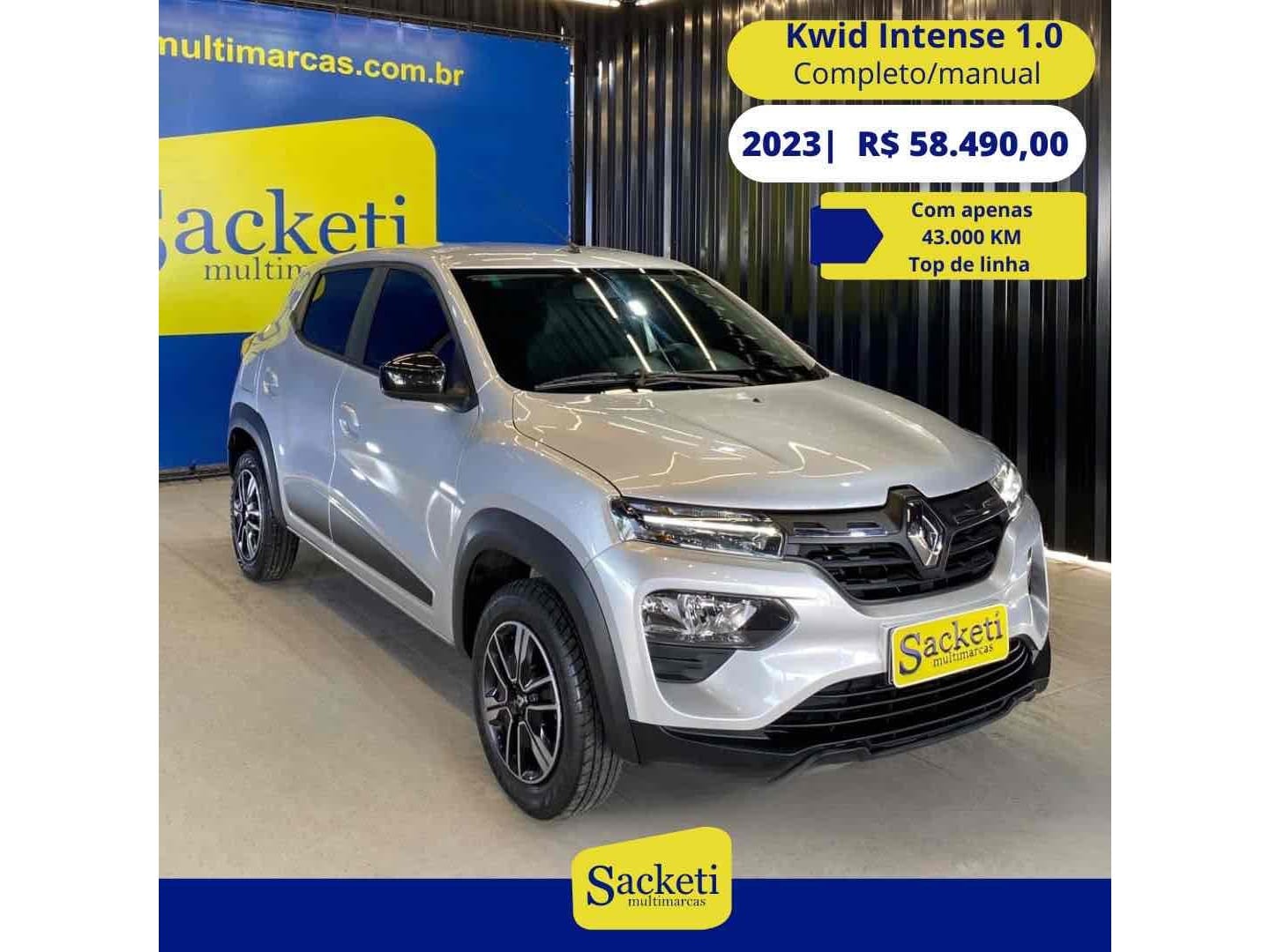 Renault Kwid 2023 Cinza — foto 1 de 3