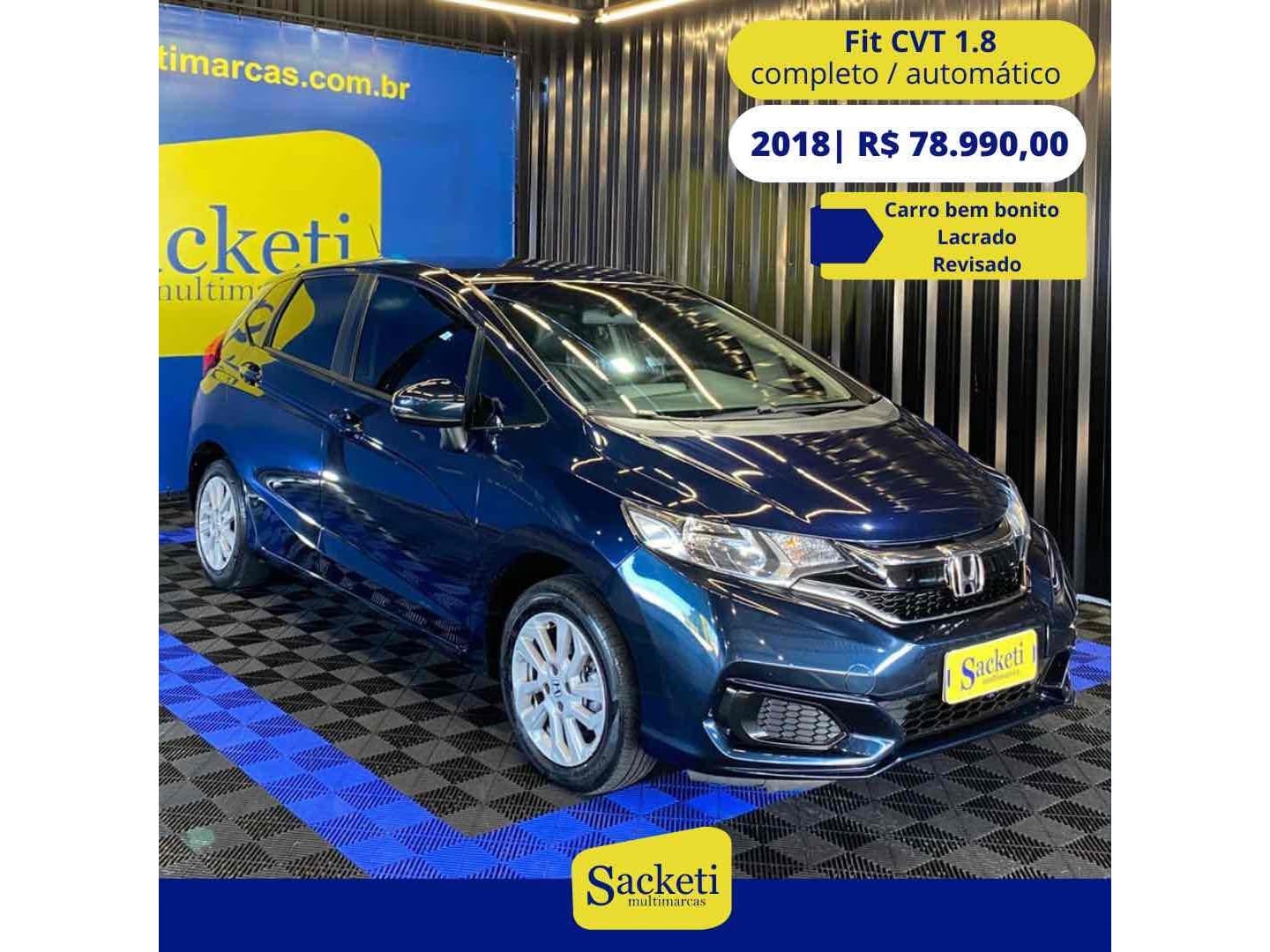 Honda Fit 2018 Azul — foto 1 de 3