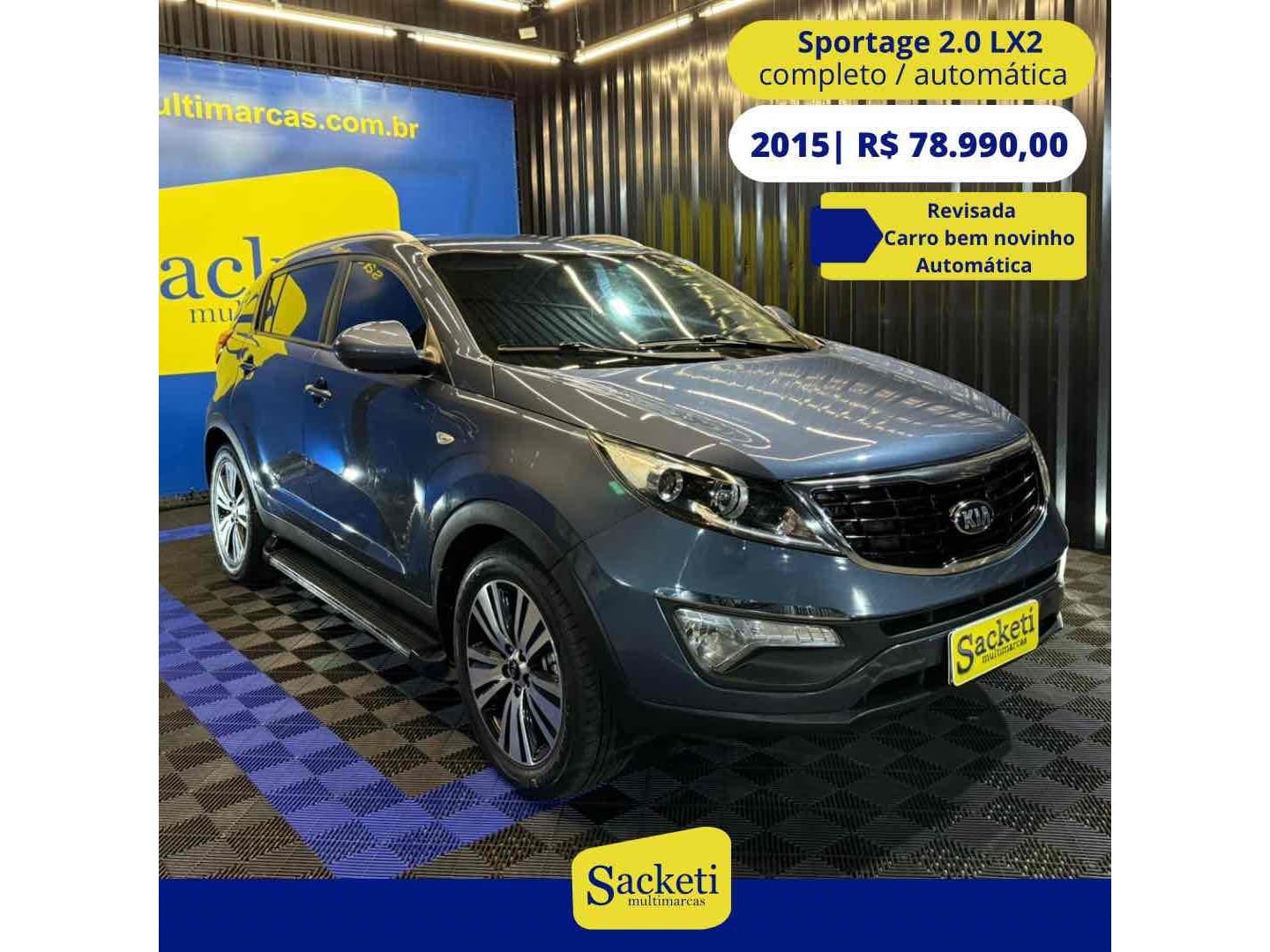 Kia Sportage LX 2.0 16V/ 2.0 16V Flex Aut. na cor Azul em Içara / SC - 22607