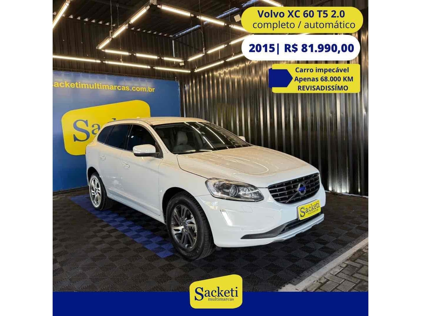 Volvo XC60 2.0 T5 5p na cor Branco em Içara / SC - 22612