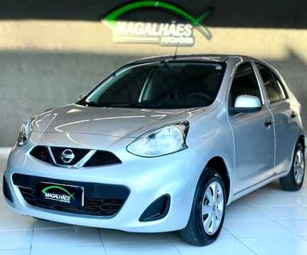 Nissan MARCH S 1.0 12V Flex 5p 2017 Prata — foto 1 de 3