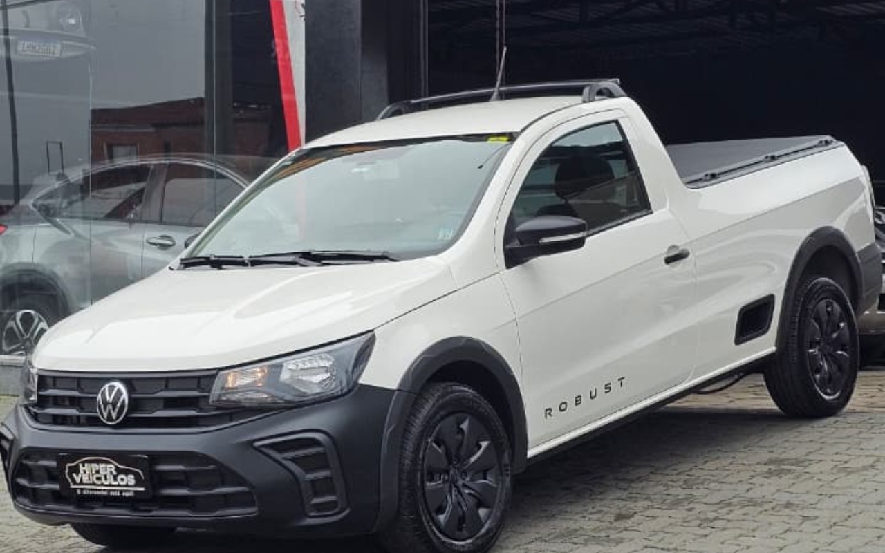 Volkswagen Saveiro Robust 1.6 Total Flex 16V na cor Branco no Canoas / RS - 2401818