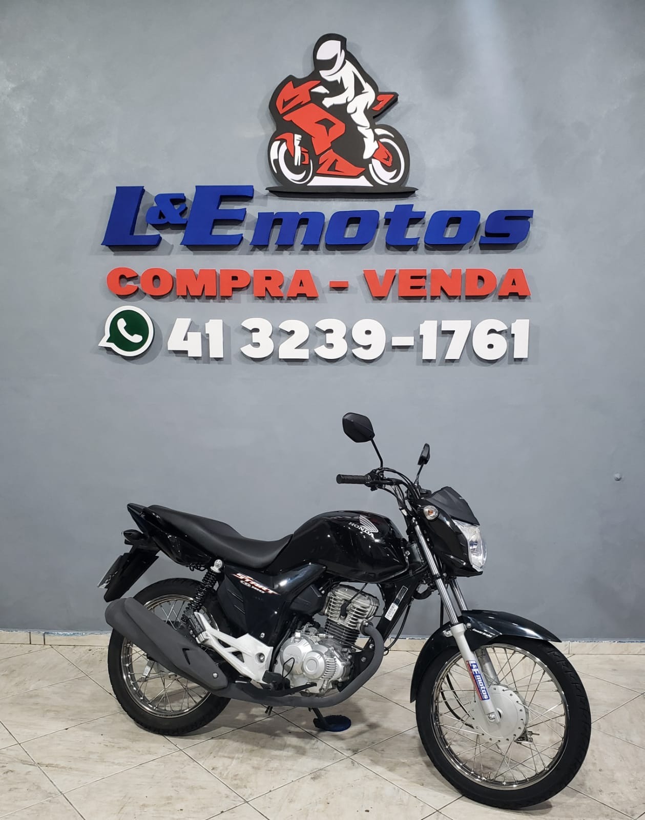 Honda CG 160 START  na cor Preto em Curitiba / PR - 25367