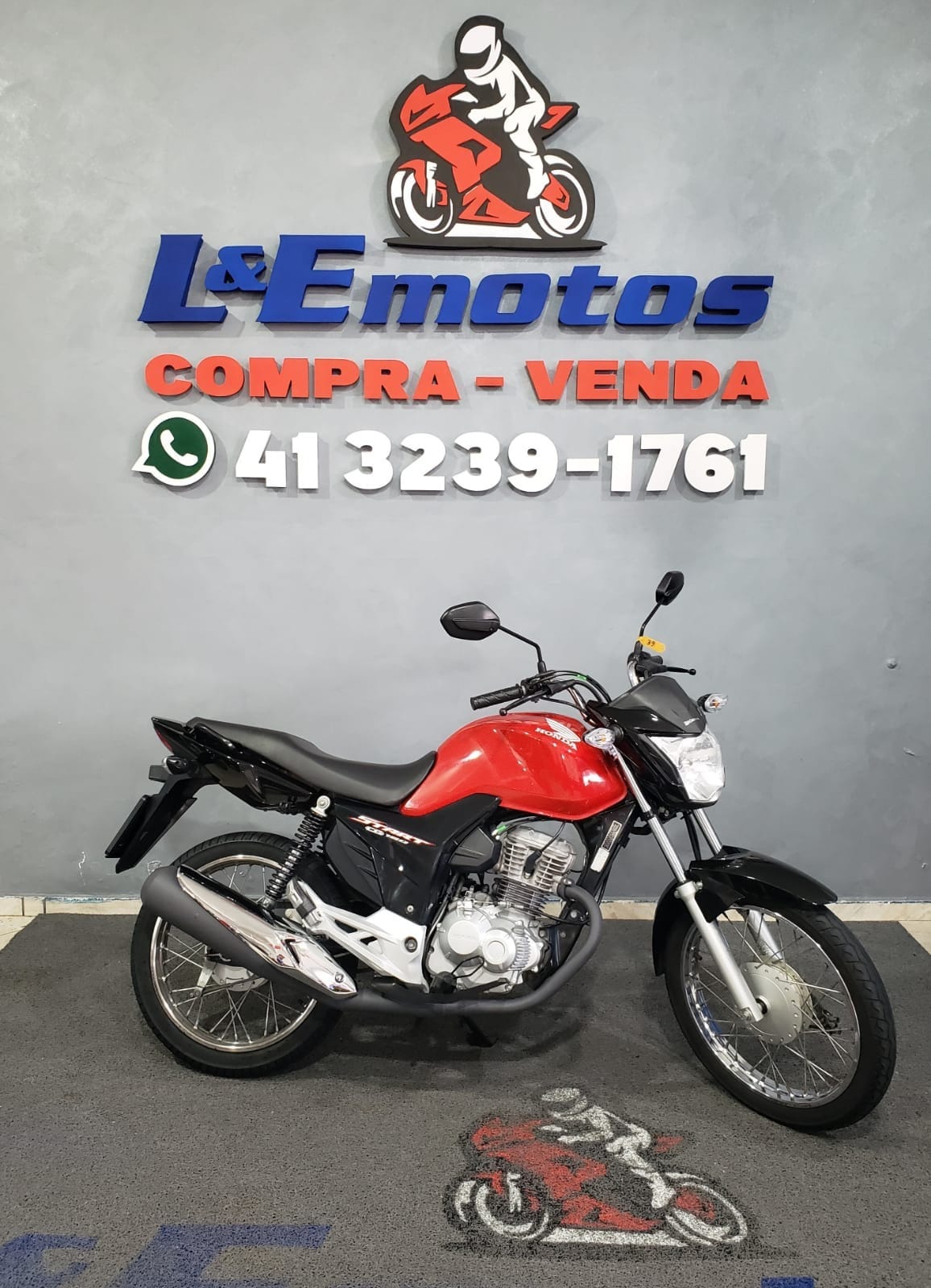 Honda CG 160 TITAN S Flex  na cor Vermelho em Curitiba / PR - 25400