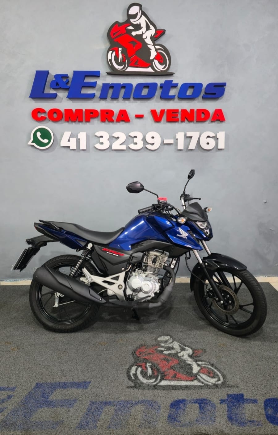 Honda CG 160 TITAN S Flex  na cor Azul em Curitiba / PR - 25403