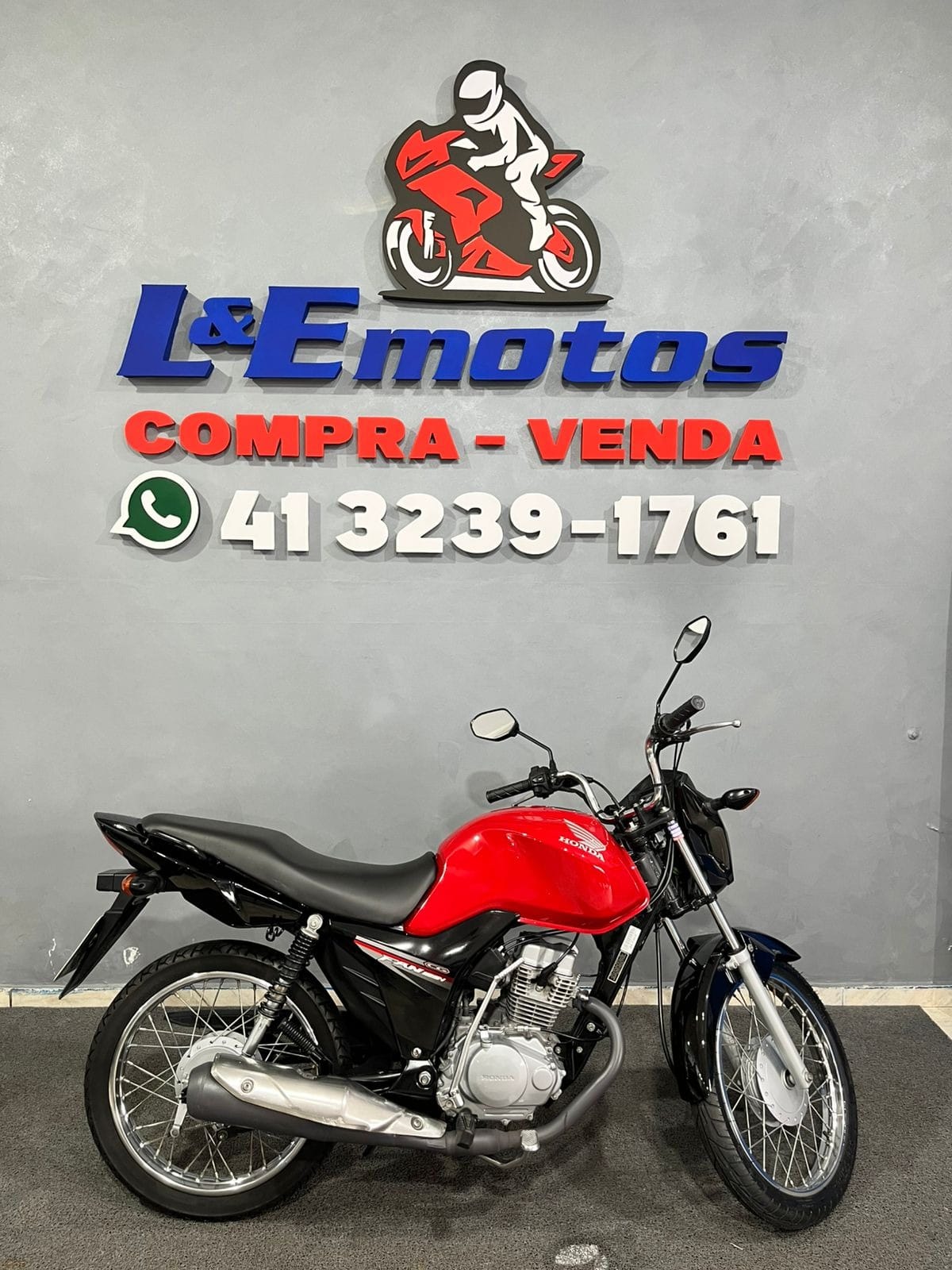 Honda CG 125 FAN / FAN KS / 125 i FAN  na cor Vermelho em Curitiba / PR - 25411