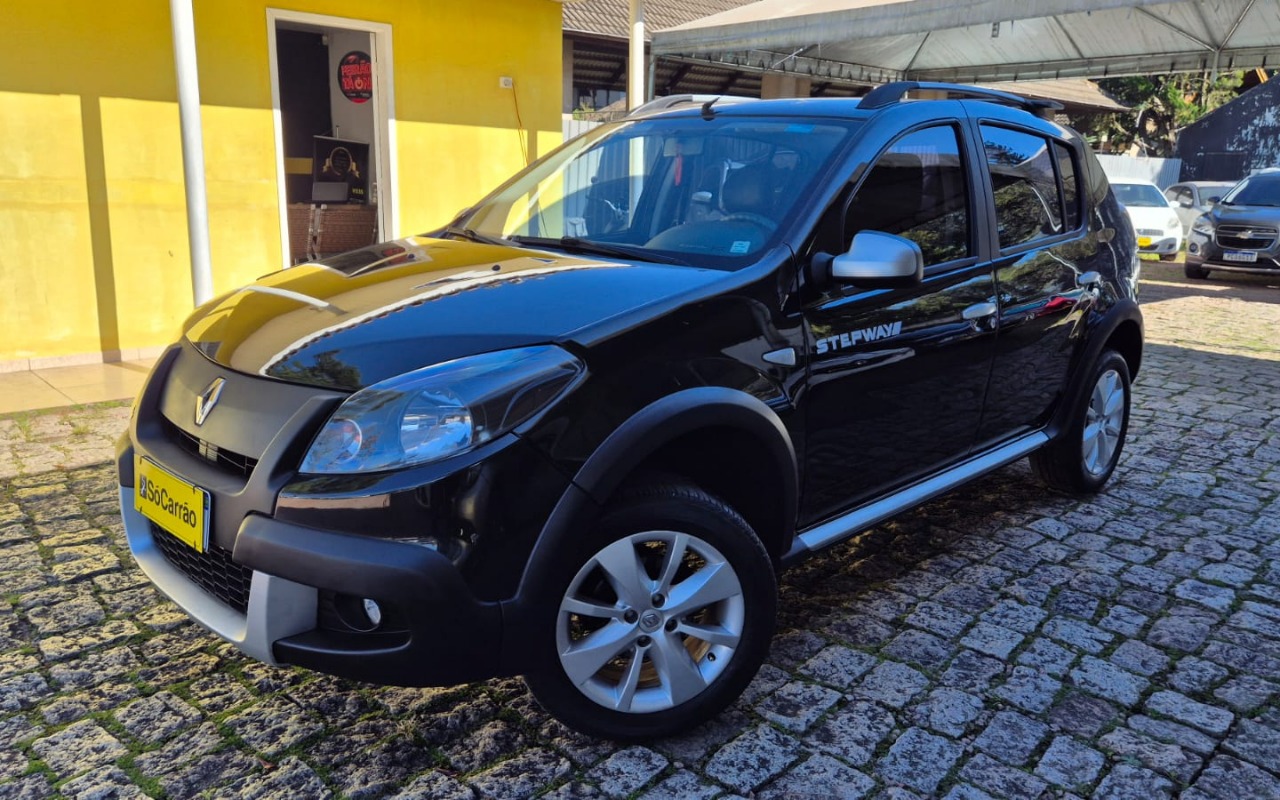 Renault Sandero 2012 Preto — foto 1 de 3