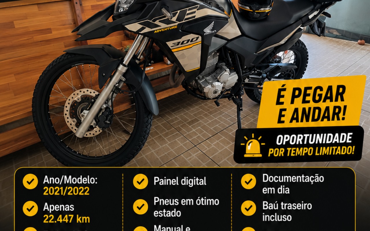 Honda XRE 300 ADVENTURE FLEX 2022 Cinza — foto 1 de 3