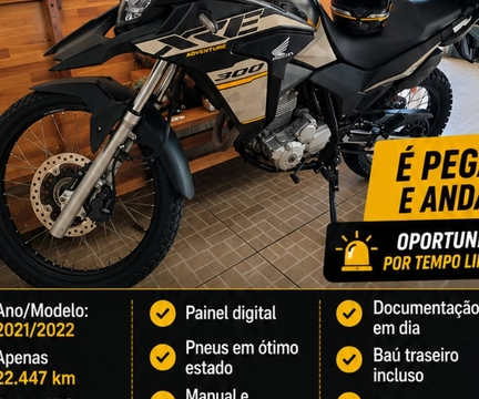 Honda XRE 300 ADVENTURE FLEX 2022 Cinza — foto 1 de 3