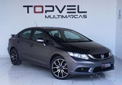 Honda Civic 2015 Cinza — foto 1 de 3