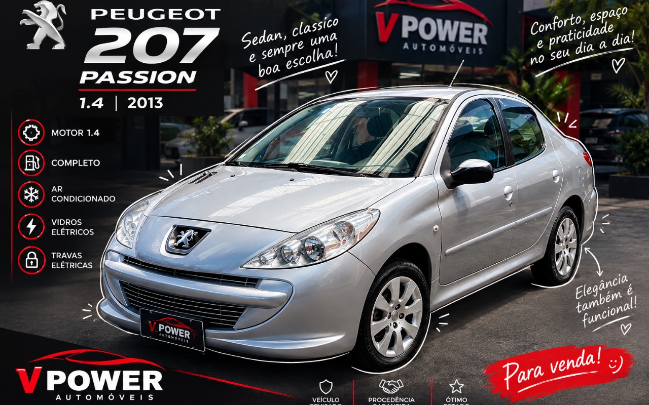 Peugeot 207 2013 Prata — foto 1 de 3