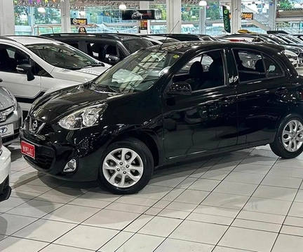 Nissan MARCH SV 1.6 16V Flex Fuel 2018 Preto — foto 1 de 3