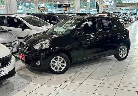 Nissan MARCH SV 1.6 16V Flex Fuel 2018 Preto — foto 1 de 3