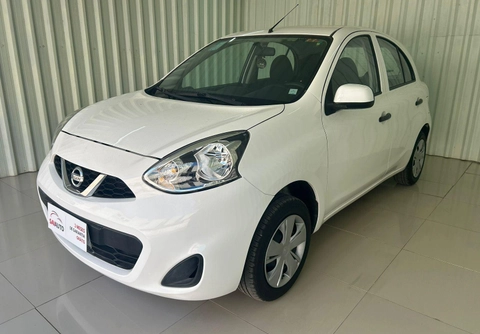 Nissan MARCH S 1.0 12V Flex 5p 2018 Branco — foto 1 de 3